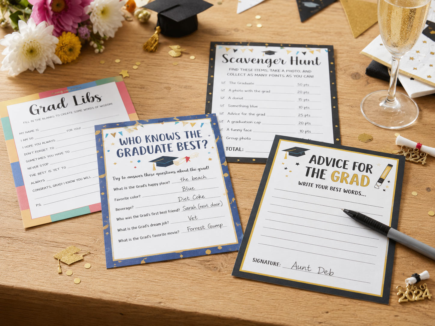 Free printable graduation party games PDF